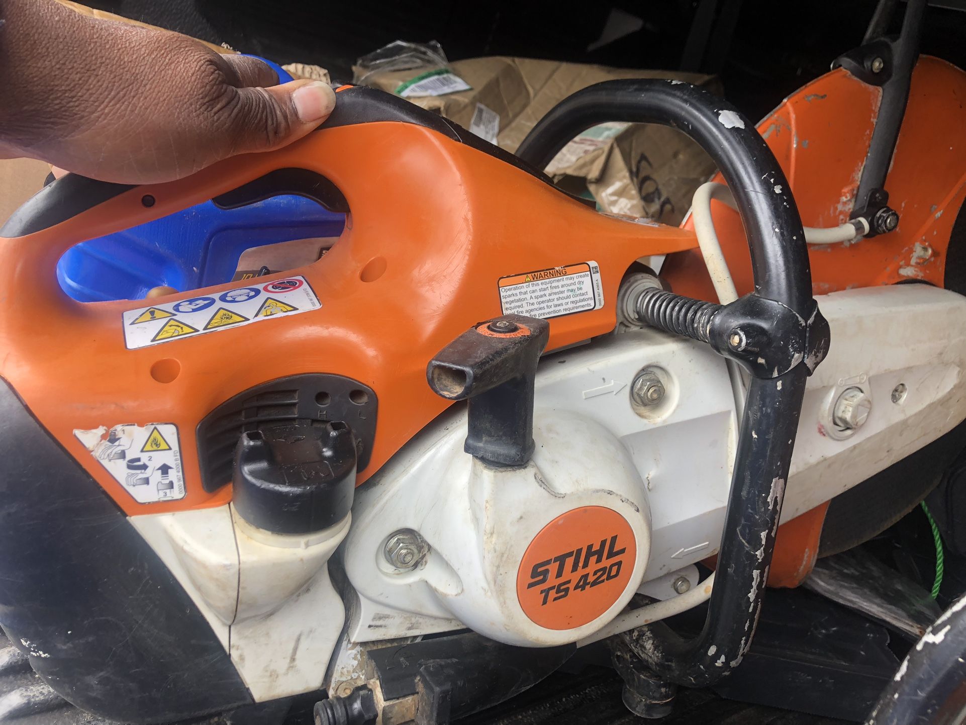 STIHL TS420 CONCRETE SAW 14”CUTOFF SAW