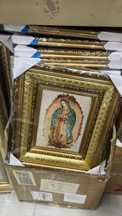 Our Lady of Guadalupe Virgin Mary Picture Frame Wall Art Virgen de Guadalupe 12Inches X 14inches