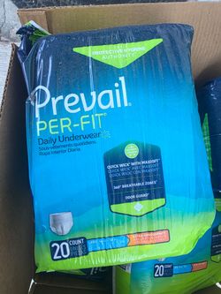 Diapers para adultos large $8 cada paquete de 20.