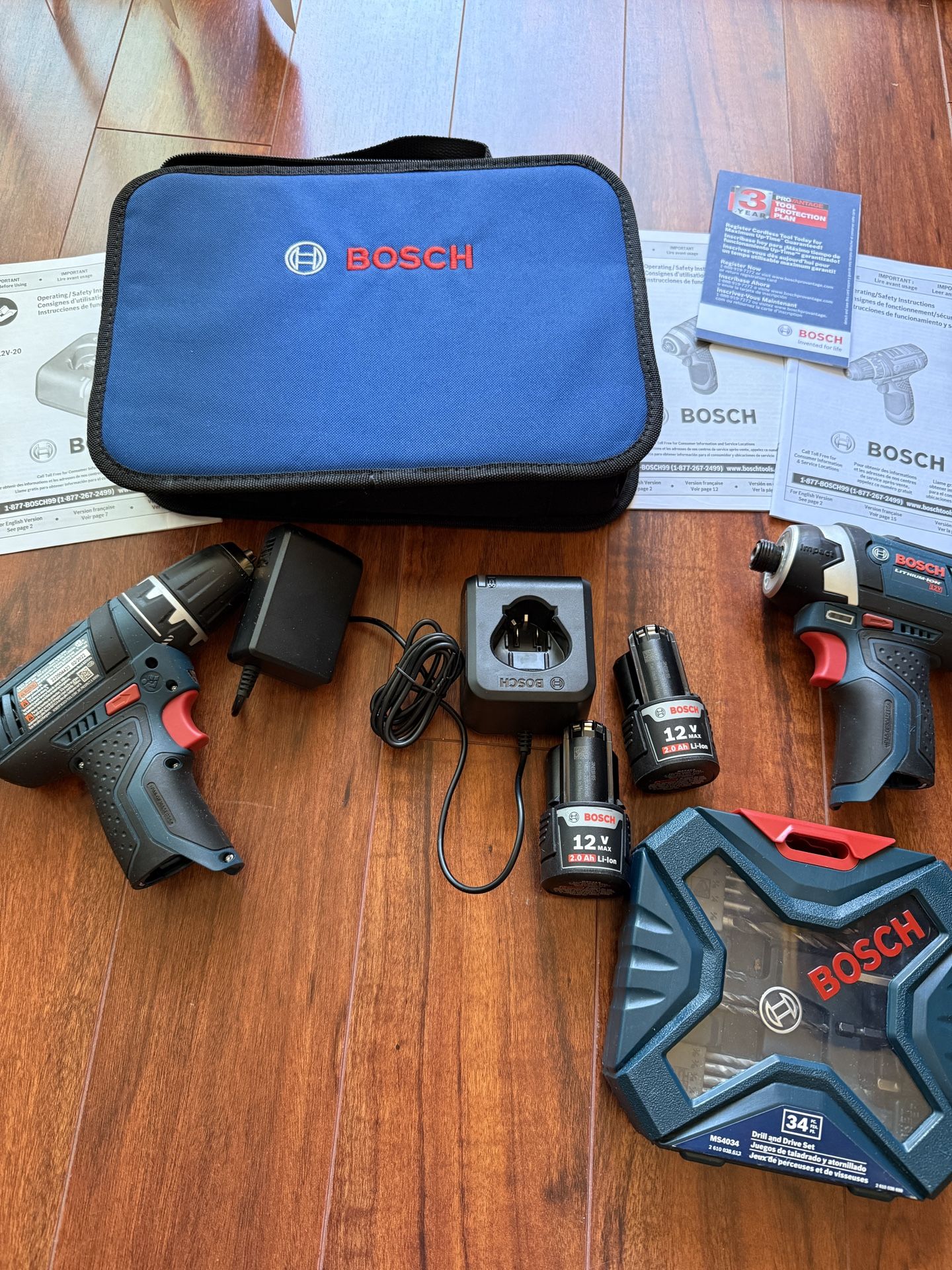Bosch drill set