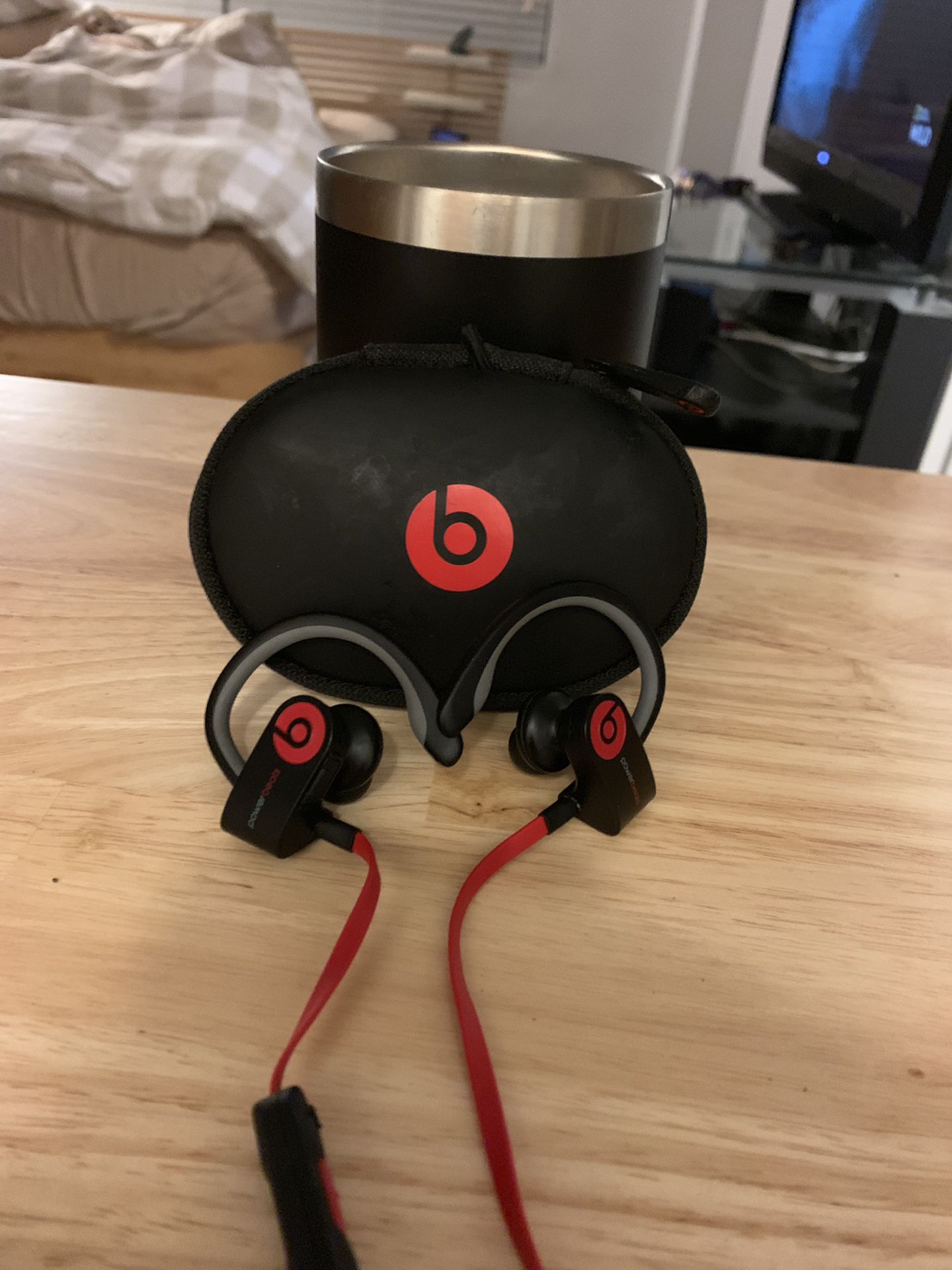 Beats by Dr Dre Powerbeats 3 wireless w/ case and beats charging cable.