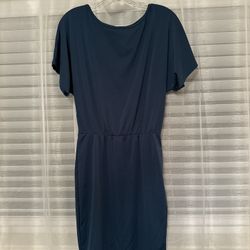 Size Small Navy Blue Tshirt Dress Form Fitting