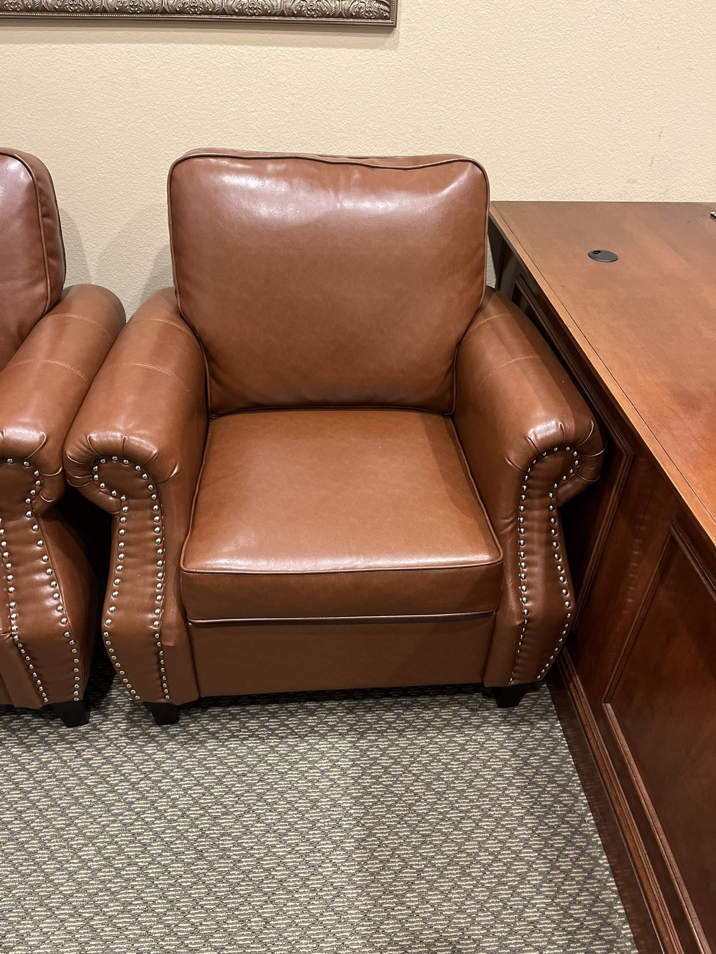 Couch And Single Chair For Sell Will Throw In White Papasan Chair With Purchase