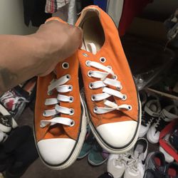Orange converse 