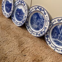 Scenes Of Old New Orleans Fine China Made In England For Crown Ducal 1940’s 