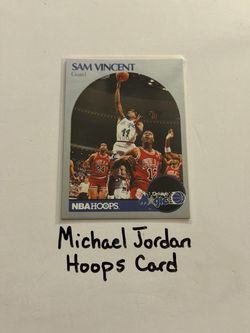 Michael Jordan Chicago Bulls Hall of Fame Guard Hoops Card.