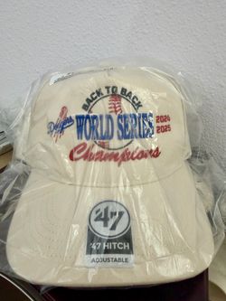 LA Dodgers 2025 World Series Back-to-Back Hat (New)