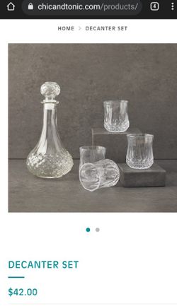 Chic And Tonic Cocktail Hour Decanter Set
