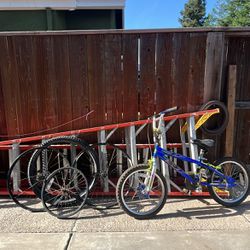 Kids Bike, Bike Rims, And Bike Tires (See Description)