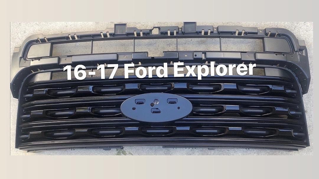 Black Front Grill For [16-17] [Ford Explorer]