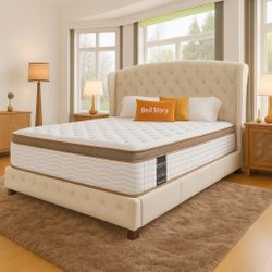 Firm Price ✅Queen Mattress 14” New In Box Hybrid Luxury Memory Foam Medium Firm 