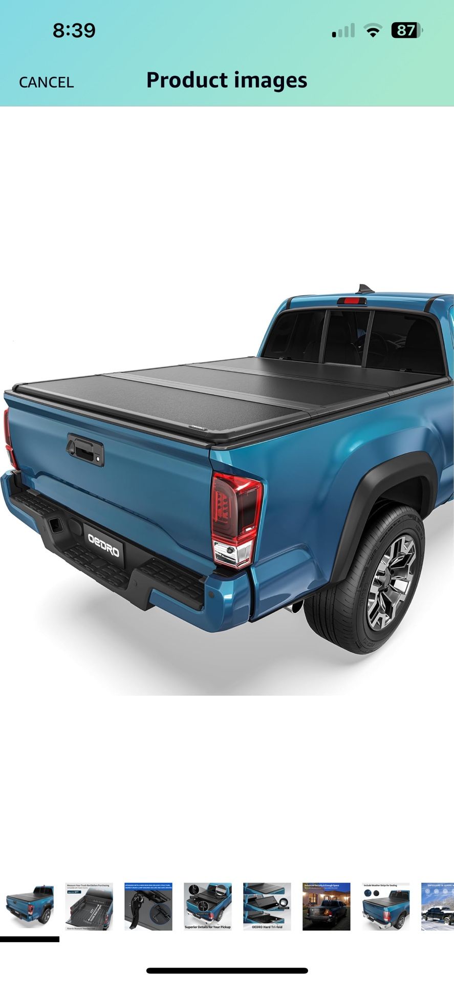 2023 Tacoma Short Bed - Trifold Cover