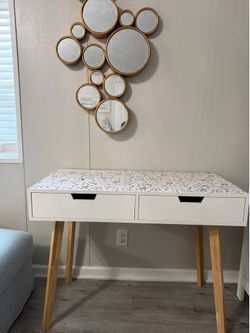 White desk