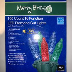 105 Count LED Mini Style Lights - Christmas Holiday