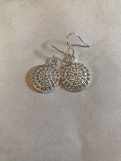 Silver earrings