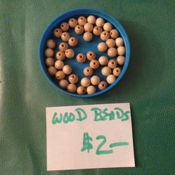 WOODEN  BEADS - NEW