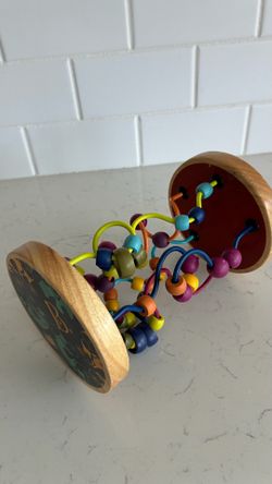 Wooden maze toy for babies and toddlers