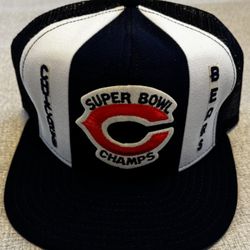 Chicago Bears Super Bowl Champions XX 20  Hat AJD Lucky Stripe Snapback Vintage