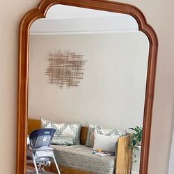 Acovy 24x36 Rustic Wood Framed Bathroom Mirror