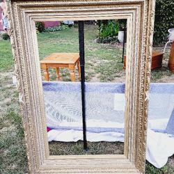 Large Vintage Picture Frame With Ornate Detail