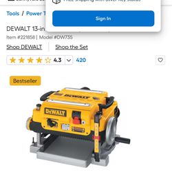 Dewalt Planer Tryna Sell Asap