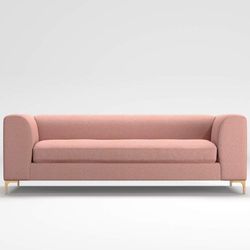 CRATE & BARREL claire modern sofa crate and barrel & ottoman 
