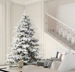 Vickerman 6.5' Flocked Alaskan Pine Artificial Christmas Tree