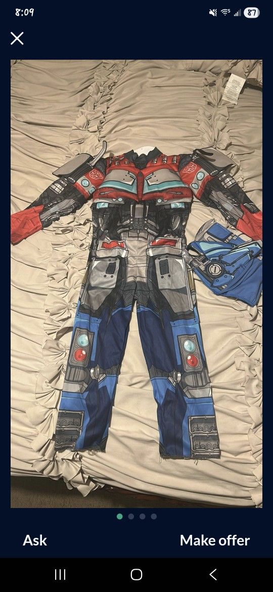OPTIMUS PRIME HALLOWEEN CUSTOME (3-4T)