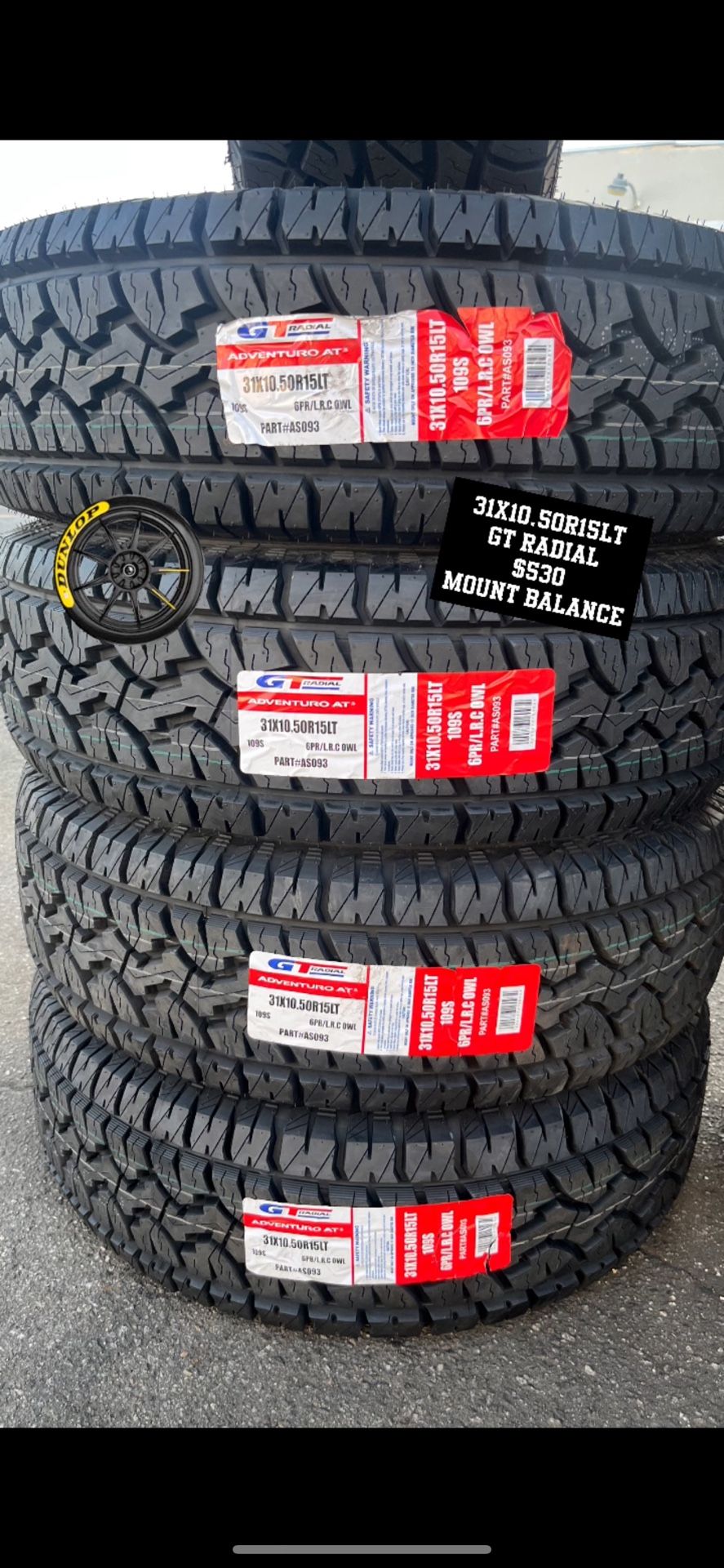 New Tires 31x10.50r15 Gtradial
