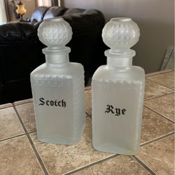 Bar decanters1940s frosted $ 50.00 