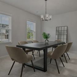 Black rectangular Dining table 