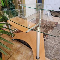New Glass Top Computer Table 