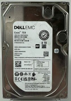 Dell Portable Exos 7E8 8TB 8TB eSATA III 6Gbps HDD 2KE131-136