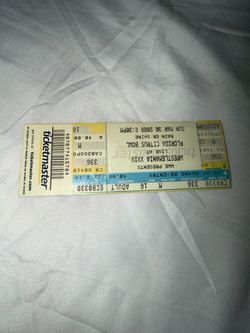 WRESTLEMANIA Vintage Ticket
