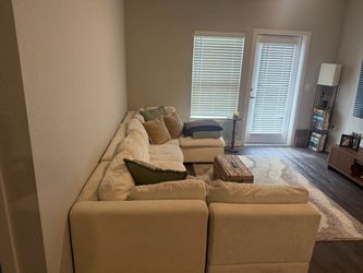 Large Sectional Beige/Cream Couch