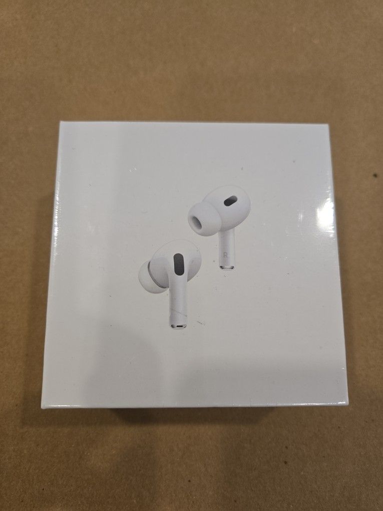 Brand New In Original Wrap Apple AirPods Pro (2nd Gen) Wireless Earbuds, Up to 2X More Active Noise Cancelling, Adaptive Transparency, Personalized Sp