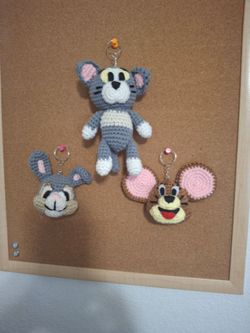 Llaveros de conejito thumper, Tom y jerry Thumper the Bunny, Tom and Jerry Keychains