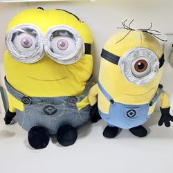 Minios Despicable Me 16” Plush & 12”  2 pieces 