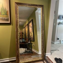 Tall Antique Floor Mirror