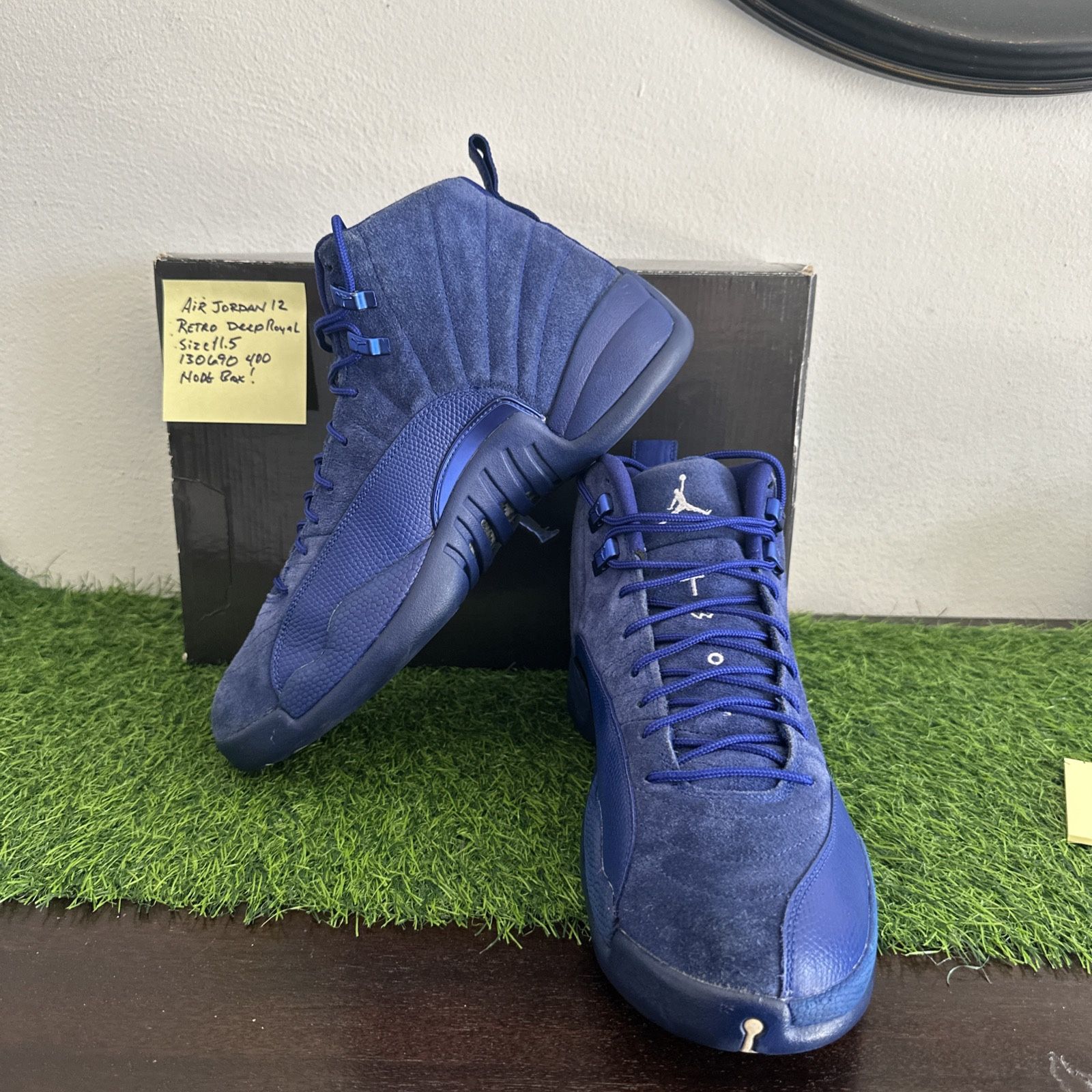 Size 11.5 - Air Jordan 12 Retro Deep Royal No OG box. Great Condition