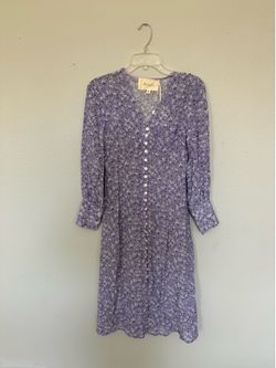 Floral purple dress