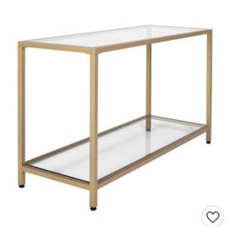 New New Modern glass console table ❗️has minor scruffles❗️ Length 56” x Height 29”x Deep 8”
