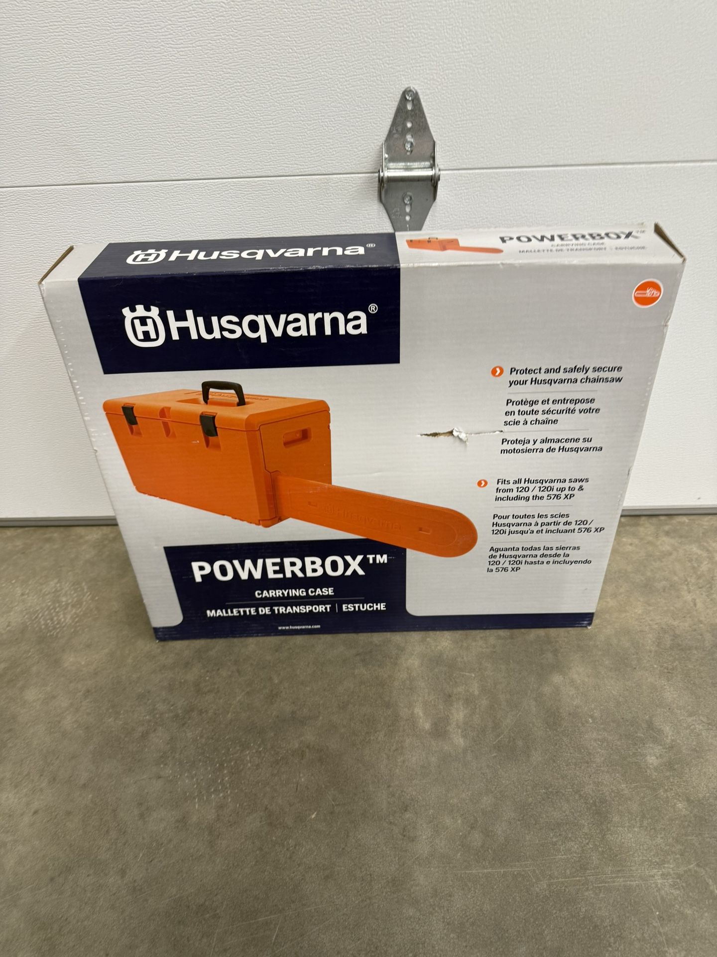 Husqvarna Powerbox 20 Inch Bar Protective Storage Carrying Box Chainsaw Case $65 plus tax at Amazon