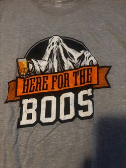Here For The Boos Halloween Graphic T-Shirt size 2XL