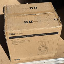 ELAC Debut 2.0 B6.2 Bookshelf Speakers, Black (Pair) - 1” Cloth Dome Tweeter & 6.5” Aramid Fiber Woofer - 2-Way Bass Reflex - Up to 35,000 Hz Response