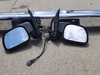 For F150 F250  left and right side mirrors and rear Stanley still  bumpers