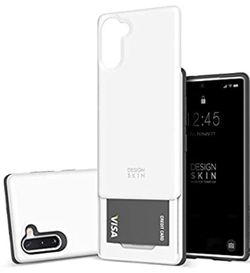 Note 10 Sliding Card Holder Case, Extreme Heavy Duty Triple Layer Bumper