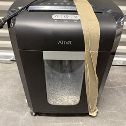 ATIVA 12-Sheet Cross Cut Paper Shredder – Works Great