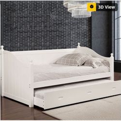 TWIN DAY BED WHIT TRUNDLE +2. MATTRES