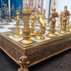 Beautiful ITALIAN marble Chess Set- This Board Is Awesome